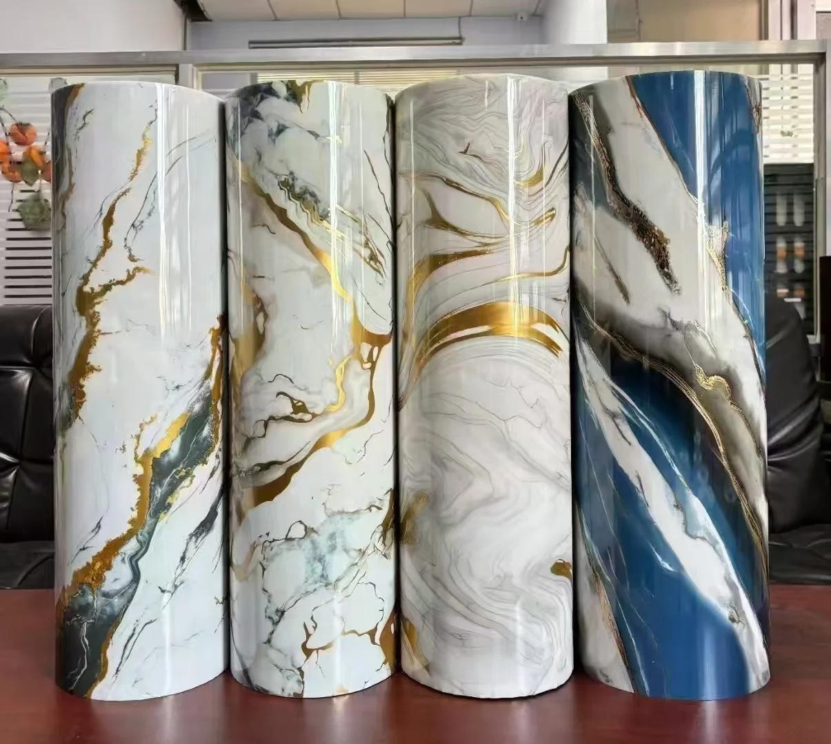Self Adhesive Wall Paper.  Marble Wall Paper. Peel&Stick Wall Paper. Coil Tile Sticker