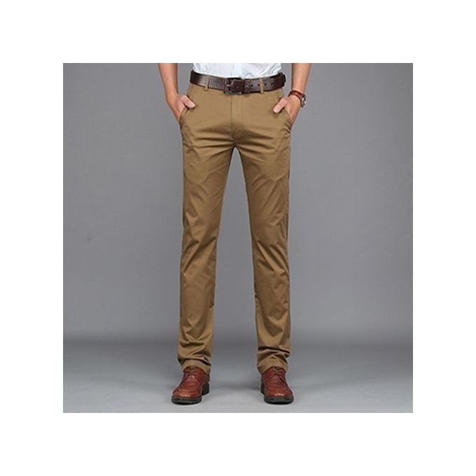 Smart casual quality soft khaki trousers assorted colours.