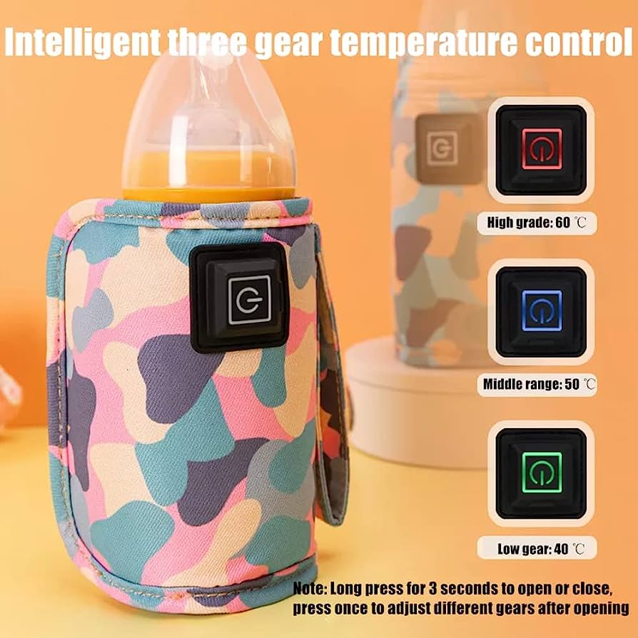 INTELLIGENT 3 TEMPERATURE CONTROL MINI BOTTLE WARMER BAG - IDEAL FOR BABY FEEDING
