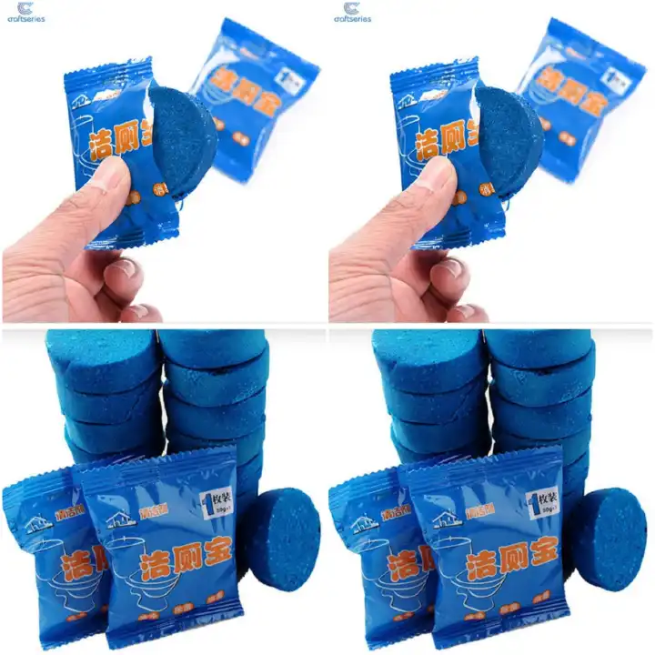 TOILET BOWL CLEANER 10 PACK, HOUSEHOLD AUTOMATIC TOILET BOWL CLEANERS BATHROOM TOILET TANK CLEANERS TABLETS WITH SUSTAINED-RELEASE TECHNOLOGY FOR DEODORIZING & DESCALING