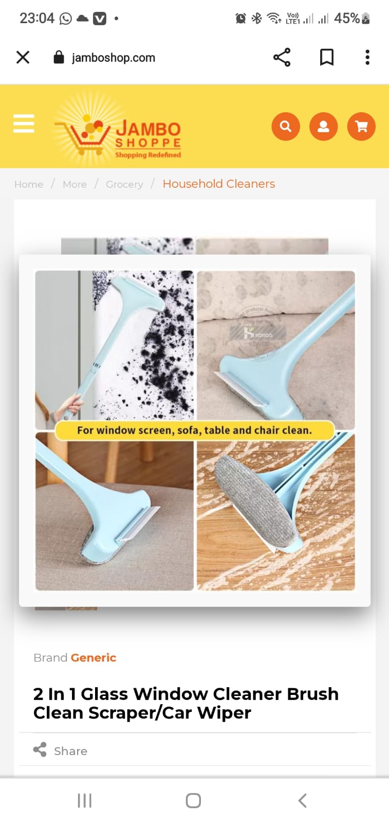 2IN1 CLEAN AND DRY EXTENDABLE WINDOW CLEANER SHOWER SQUEEGEE FOR GLASS DOORS, SILICONE WINDOW SQUEEGEE, BATHROOM AND GLASS CLEANING