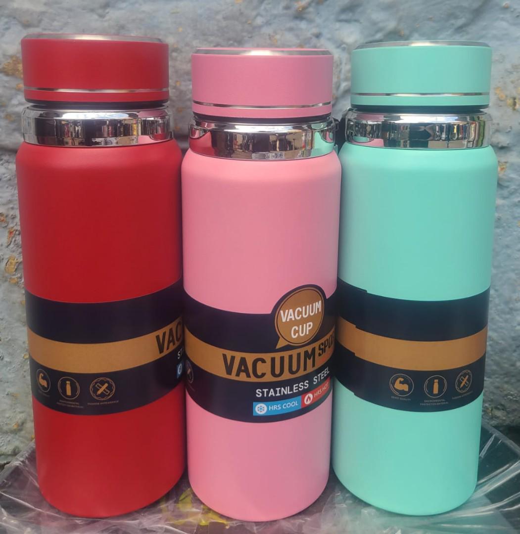 800ML HIGH QUALITY DOUBLE WALL FLASK KEEPS HOT FOR 12 GOOD HOURS INSULATED VACUUM THERMO BOTTLE WITH CUP STAINLESS STEEL COFFEE BOTTLES FOR HOT AND COLD DRINK WATER FLASK.