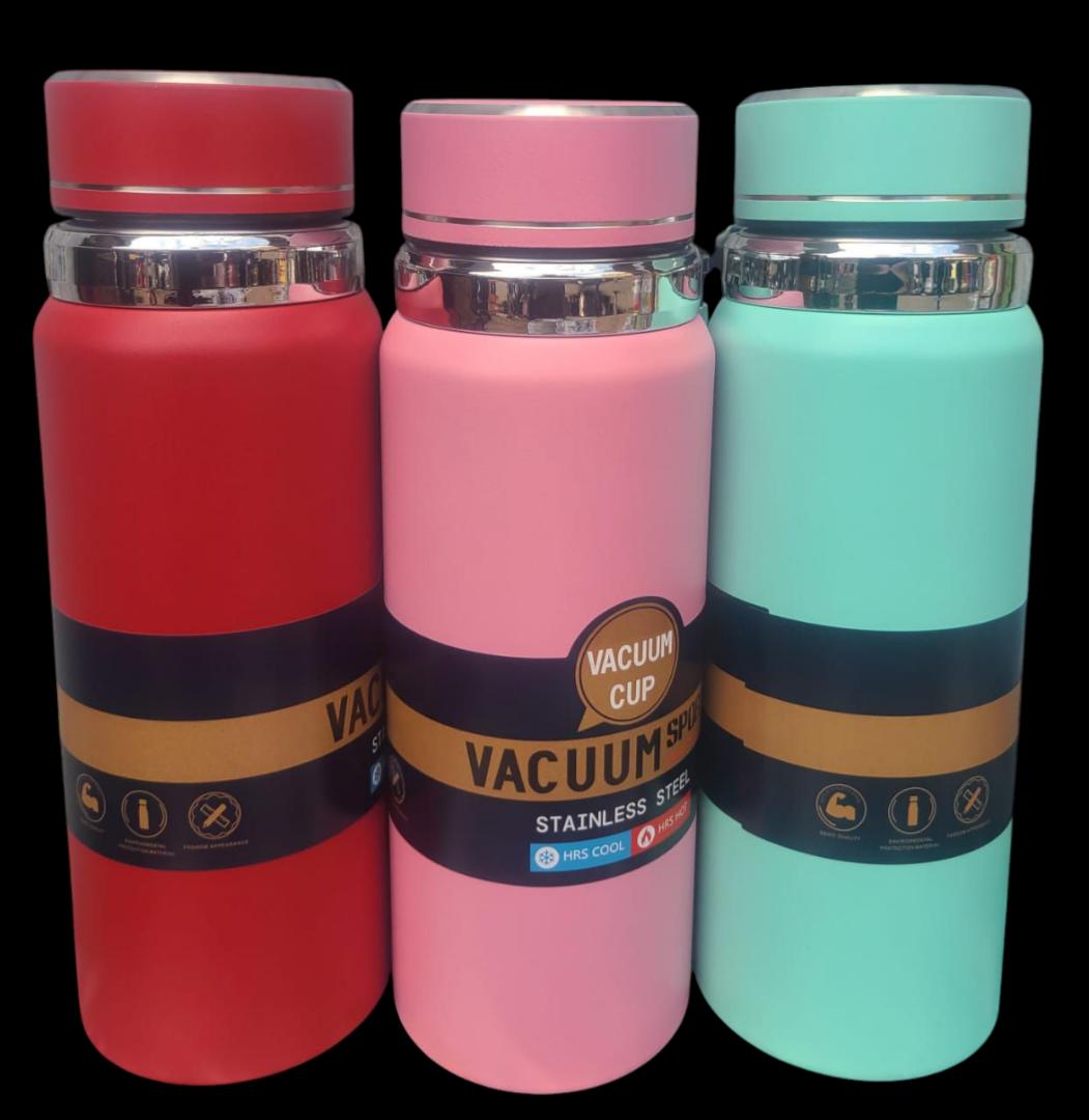 800ML HIGH QUALITY DOUBLE WALL FLASK KEEPS HOT FOR 12 GOOD HOURS INSULATED VACUUM THERMO BOTTLE WITH CUP STAINLESS STEEL COFFEE BOTTLES FOR HOT AND COLD DRINK WATER FLASK.