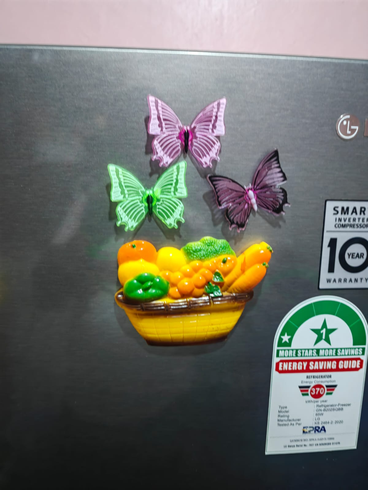 REFRIGERATOR MAGNETS VEGETABLES BASKET & BUTTERFLY FRIDGE MAGNET CUTE MAGNETS FOR FRIDGE – SET OF 8, REALISTIC DESIGN MAGNETS CREATIVE AND COLORFUL MAGNETIC KITCHEN DECOR