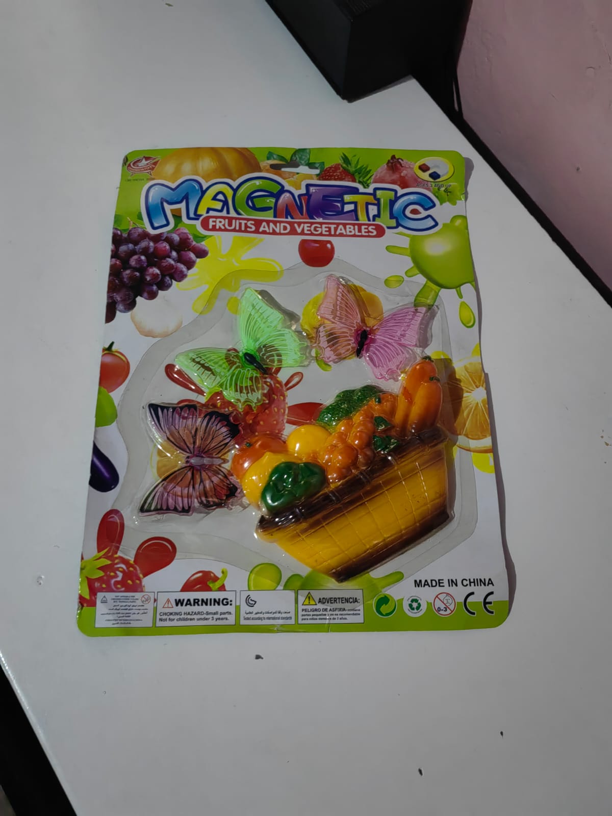 REFRIGERATOR MAGNETS VEGETABLES BASKET & BUTTERFLY FRIDGE MAGNET CUTE MAGNETS FOR FRIDGE – SET OF 8, REALISTIC DESIGN MAGNETS CREATIVE AND COLORFUL MAGNETIC KITCHEN DECOR