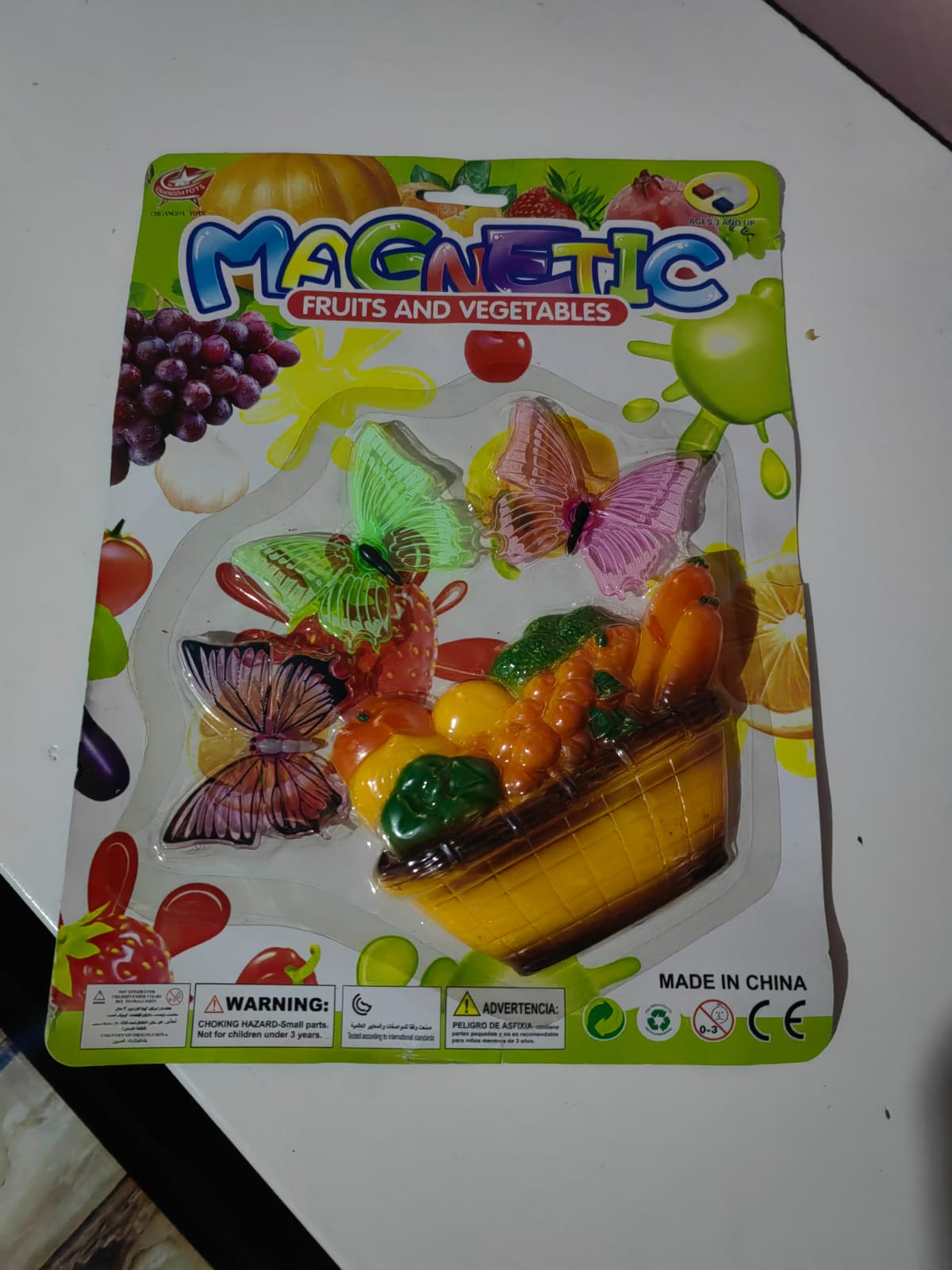 REFRIGERATOR MAGNETS VEGETABLES BASKET & BUTTERFLY FRIDGE MAGNET CUTE MAGNETS FOR FRIDGE – SET OF 8, REALISTIC DESIGN MAGNETS CREATIVE AND COLORFUL MAGNETIC KITCHEN DECOR