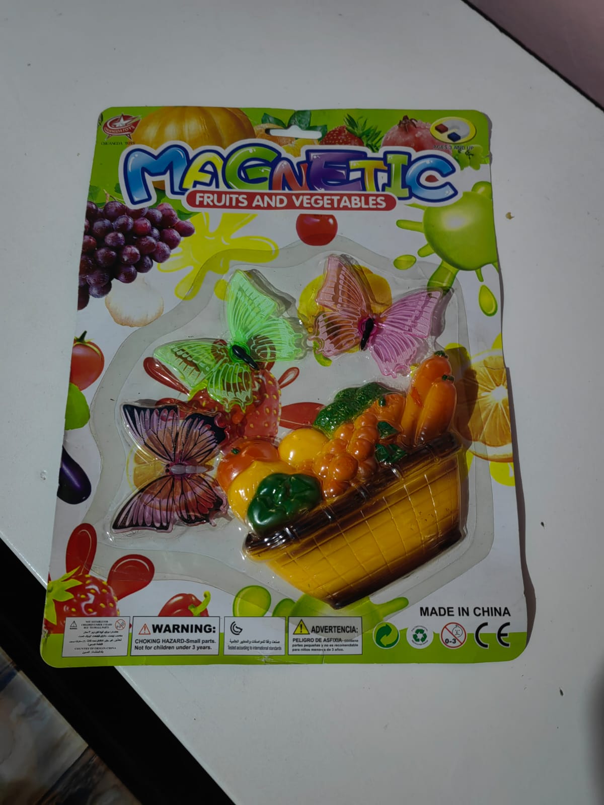 REFRIGERATOR MAGNETS VEGETABLES BASKET & BUTTERFLY FRIDGE MAGNET CUTE MAGNETS FOR FRIDGE – SET OF 8, REALISTIC DESIGN MAGNETS CREATIVE AND COLORFUL MAGNETIC KITCHEN DECOR