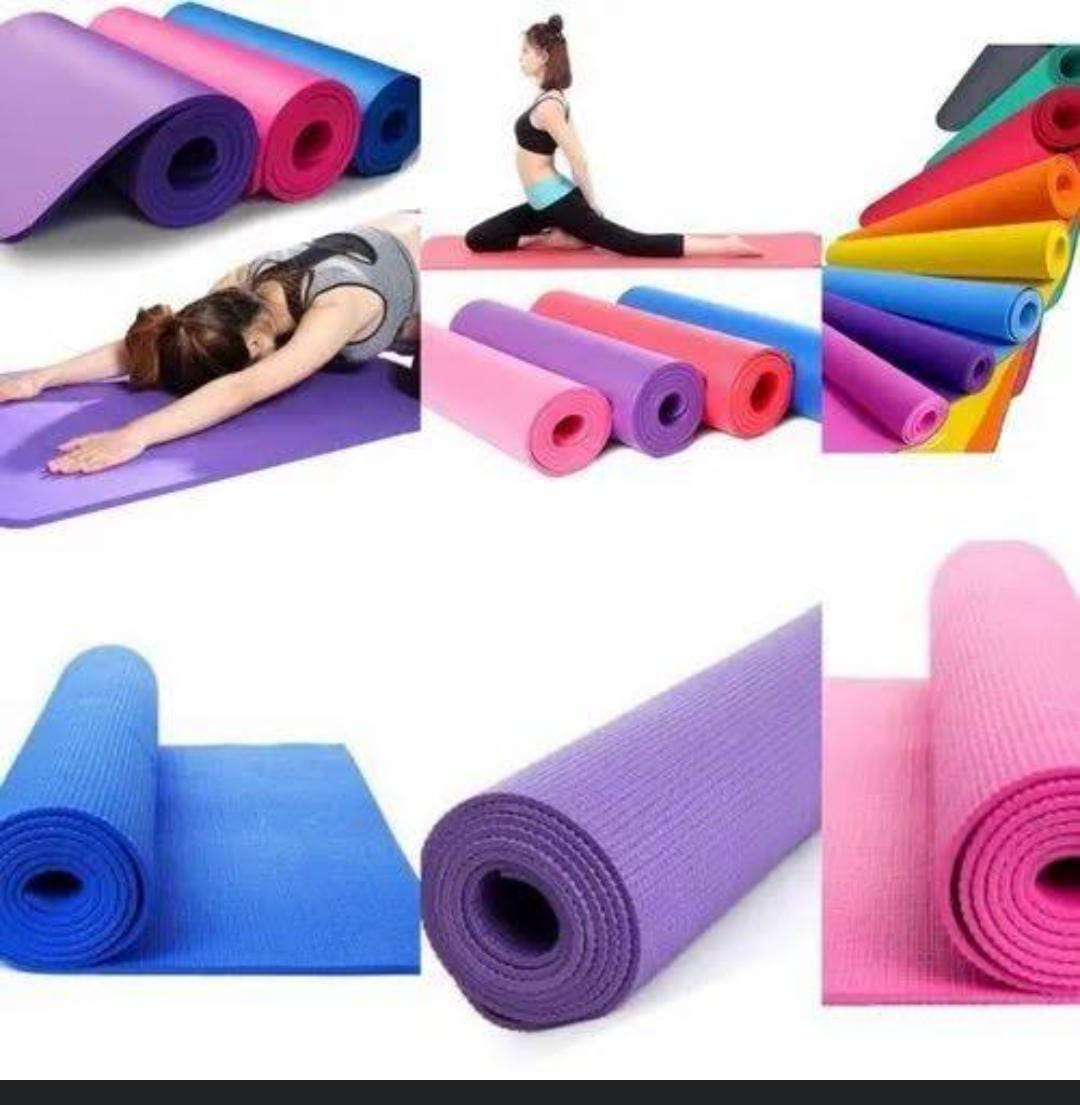 QUALITY EXERCISE YOGA MATS 4MM THICKNESS 6MM THICKNESS DIMENSION: 68INCH BY 24INCH EXERCISE NON SLIP FITNESS WORKOUT MATS FOR WOMEN MEN HOME WORKOUT GYM YOGA