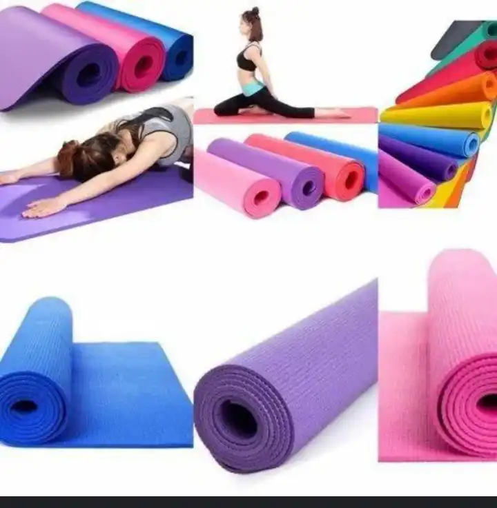 QUALITY EXERCISE YOGA MATS 4MM THICKNESS 6MM THICKNESS DIMENSION: 68INCH BY 24INCH EXERCISE NON SLIP FITNESS WORKOUT MATS FOR WOMEN MEN HOME WORKOUT GYM YOGA