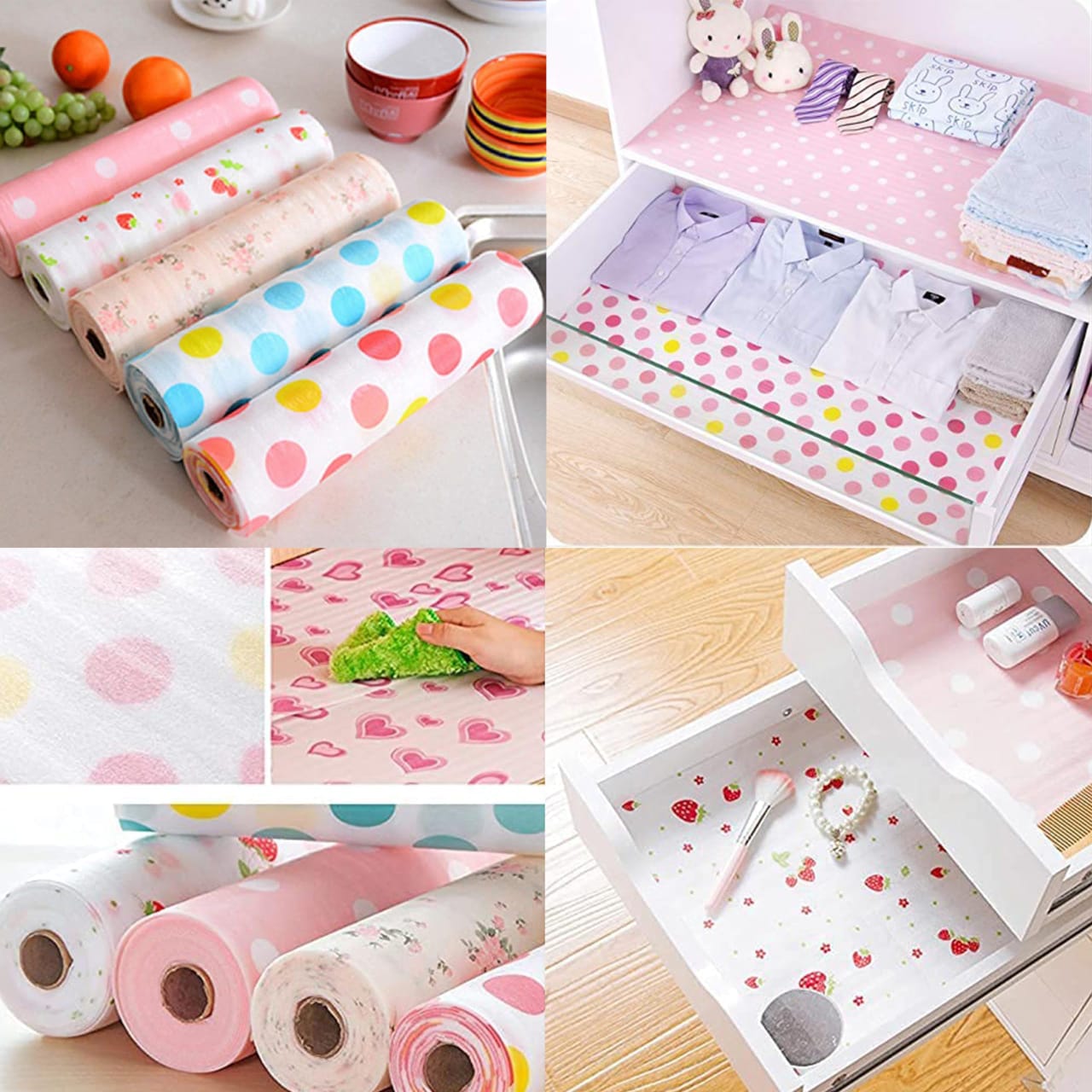 DRAWER MAT / LINER ROLL MAT WATER PROOF DRAWER LINERS SHELF CABINET CLOSET CUPBOARD MAT ROLL NON-ADHESIVE WATERPROOF NON-SLIP PROOF REFRIGERATOR KITCHEN PROTECTOR LINING SIZE 30*500CM