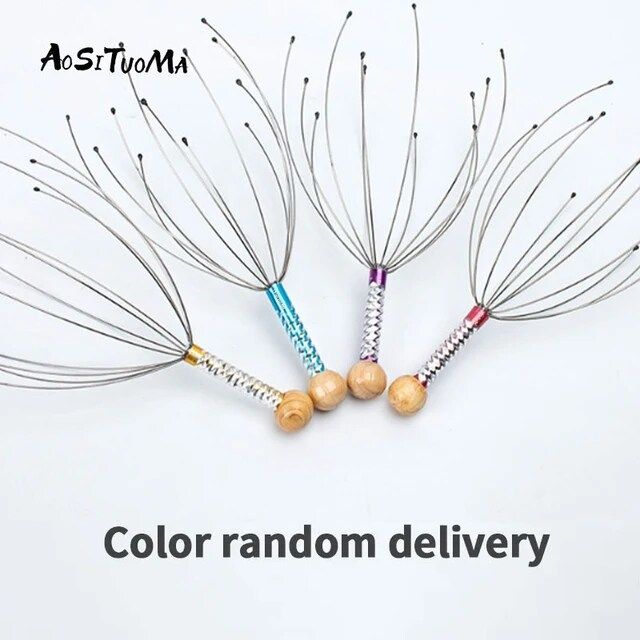 OCTOPUS HEAD SCALP MASSAGE COMBHEAD HANDHELD HEAD SCRATCHER HANDHELD HEAD MASSAGER THERAPEUTIC HEAD SCRATCHER SCALP SCRAPER HEAD SCALP MASSAGER HEAD SCRATCHER FOR HAIR OCTOPUS PLUSHIE MASSAGE COMB DEE