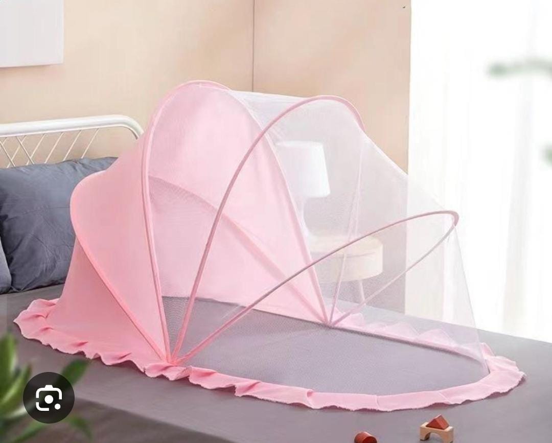 BABY MOSQUITO NETFOLDING CRIB NET MOSQUITO NET FOR BABY – KIDS MOSQUITO NETTING MESH CRIB CANOPY, CRIB BLACKOUT COVER WITH SHADE COVER FOR TODDLER SLEEPING OUTDOORS, TRAVEL PORTABLE BABY BED TENT,