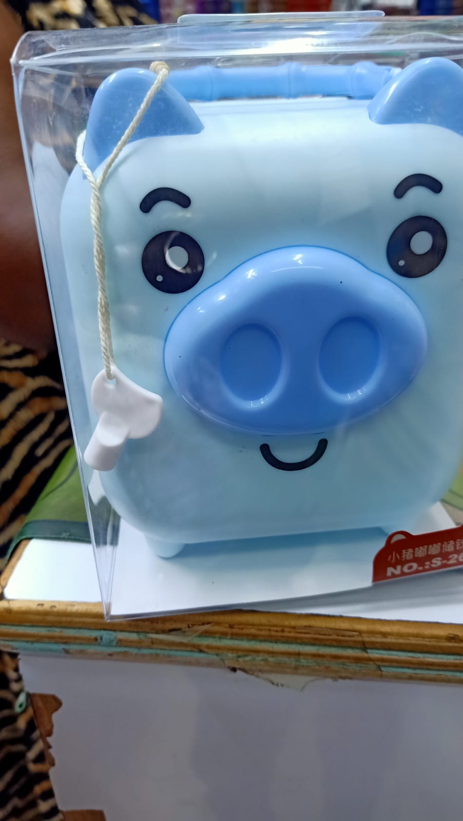 CUTE PIGGY BANK FOR MONEY BANK COIN BANK FOR BOYS AND GIRLS MY FIRST UNBREAKABLE MONEY BANK LARGE SIZE DECORATION SAVINGS CHRISTMAS, HALLOWEEN, BIRTHDAY GIFT (BLUE & GREEN)