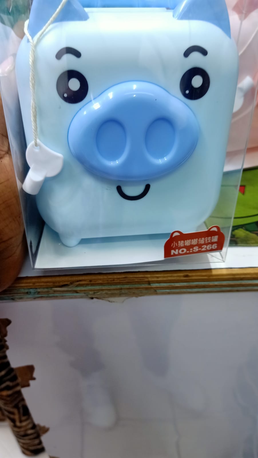 CUTE PIGGY BANK FOR MONEY BANK COIN BANK FOR BOYS AND GIRLS MY FIRST UNBREAKABLE MONEY BANK LARGE SIZE DECORATION SAVINGS CHRISTMAS, HALLOWEEN, BIRTHDAY GIFT (BLUE & GREEN)