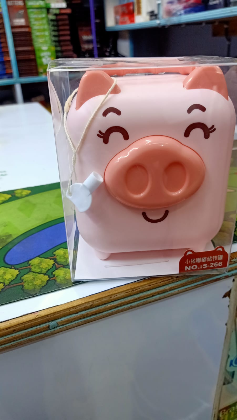 CUTE PIGGY BANK FOR MONEY BANK COIN BANK FOR BOYS AND GIRLS MY FIRST UNBREAKABLE MONEY BANK LARGE SIZE DECORATION SAVINGS CHRISTMAS, HALLOWEEN, BIRTHDAY GIFT (BLUE & GREEN)