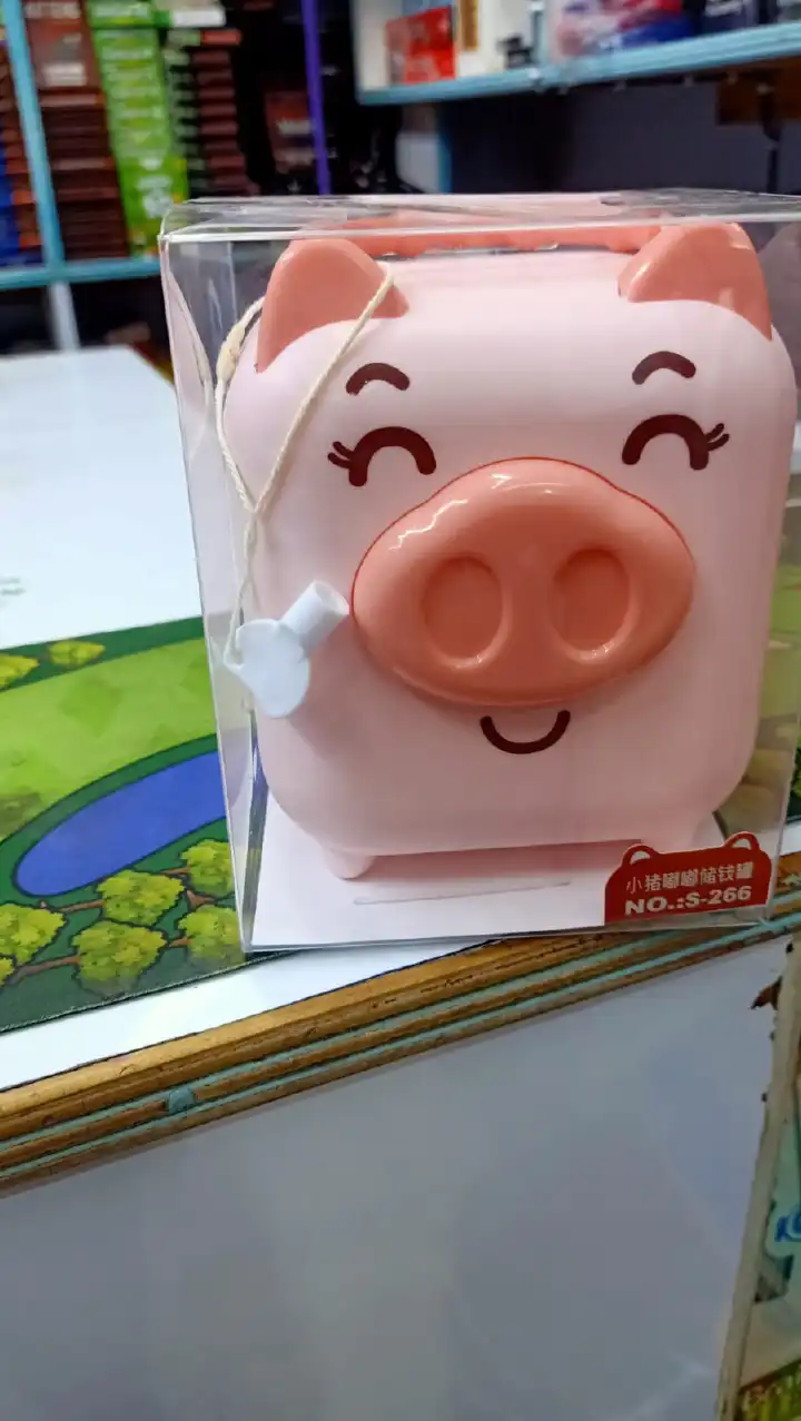 CUTE PIGGY BANK FOR MONEY BANK COIN BANK FOR BOYS AND GIRLS MY FIRST UNBREAKABLE MONEY BANK LARGE SIZE DECORATION SAVINGS CHRISTMAS, HALLOWEEN, BIRTHDAY GIFT (BLUE & GREEN)