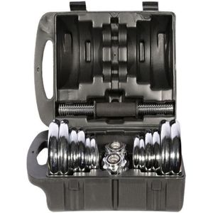 15 Kg Adjustable Chrome Dumbell weight sets for home/office/gym workout