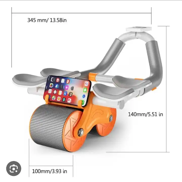 4 ELBOW PAD AUTOMATIC REBOUND HEALTHY ABDOMINAL WHEEL AUTOMATIC REBOUND ABDOMINAL WHEEL, AB ABDOMINAL EXERCISE ROLLER WITH ELBOW SUPPORT, ABS WORKOUT EQUIPMENT AB EXERCISE ROLLER FOR WOMEN MEN
