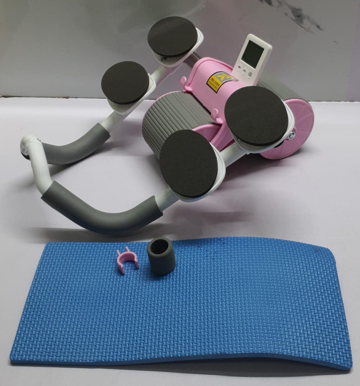 4 ELBOW PAD AUTOMATIC REBOUND HEALTHY ABDOMINAL WHEEL AUTOMATIC REBOUND ABDOMINAL WHEEL, AB ABDOMINAL EXERCISE ROLLER WITH ELBOW SUPPORT, ABS WORKOUT EQUIPMENT AB EXERCISE ROLLER FOR WOMEN MEN