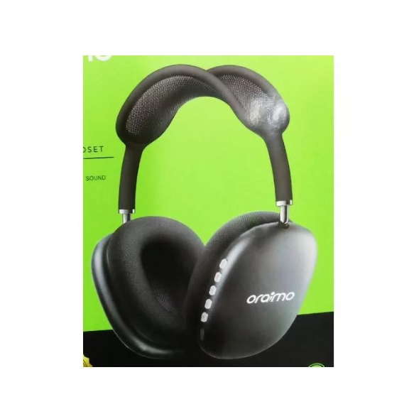 Pink Oraimo I12 Wireless Bluetooth Headphones with Microphone, Comfortable muffs, Noise-Cancelling Gaming Headset, Stereo HiFi Earphones