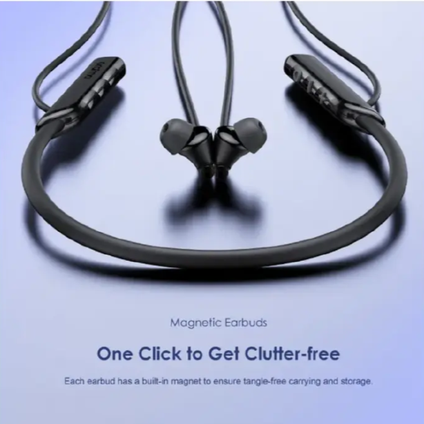 Oraimo Necklace Lite, Wireless Neckband Headphones with Call Vibration, Dual Device Connection, Noise Reduction & IPX4 Waterproof Design