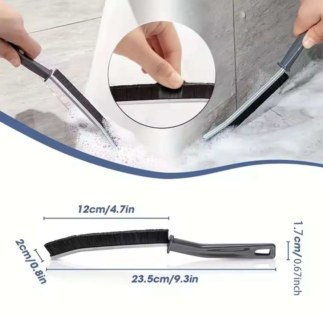 Grout gap cleaning brush durable kitchen toilet tile joints dead angle hard bristle corner cleaner brush