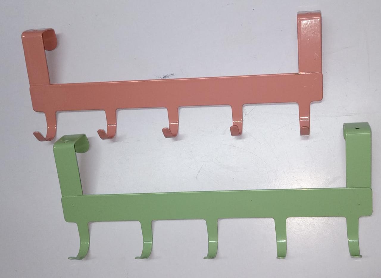 Two pieces 5 slots Over the cabinet door hanger now available Material Metallic