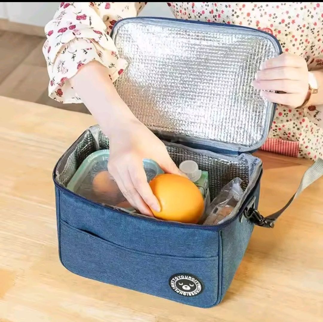 Insulated 9L Large Capacity Lunch Bag – Portable Thermal Cooler Bag for Kids, Women & Men with Adjustable Shoulder Strap, Leakproof & Durable for Work, School & Travel