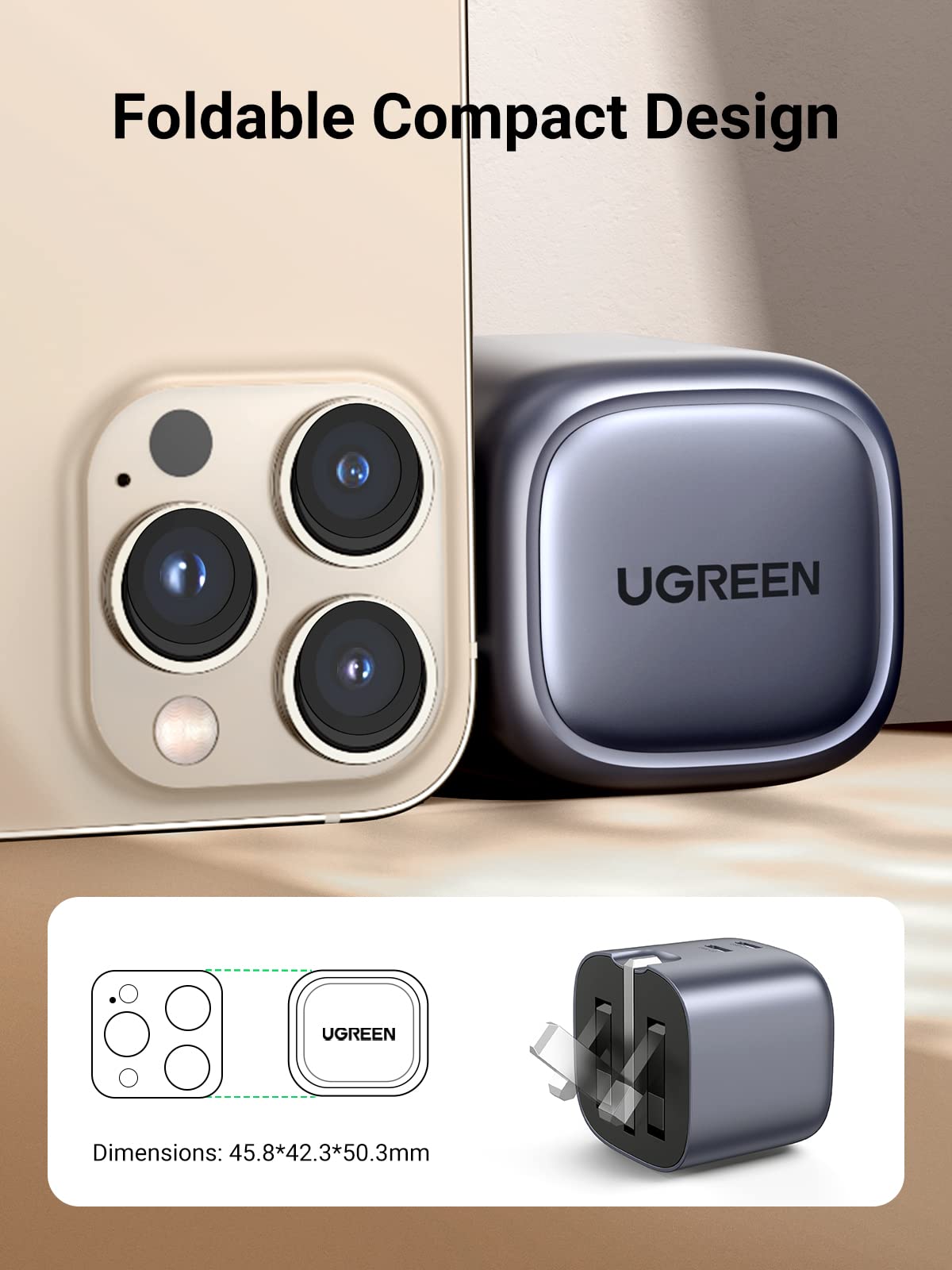 Ugreen Nexode 45W GaN Fast Charger - Dual USB C Ports