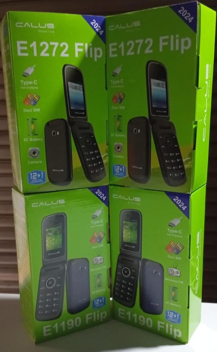 calus Flip Phone – 2024 Edition, Dual SIM, Type-C Fast Charging, 5C Long-Lasting Battery, Wireless FM (E1190), Camera (E1272), Compact Keypad Phone for Seniors, Backup Use or Simple Dail