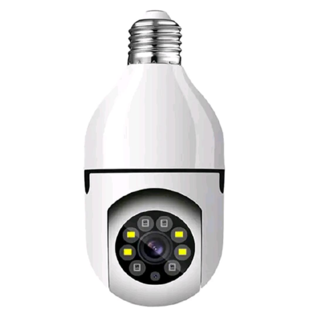 2MP Bulb Surveillance Camera Home CCTV Hidden Cameras Night Vision Full Color Automatic Human Tracking Zoom Indoor Security Monitor Wifi Camera