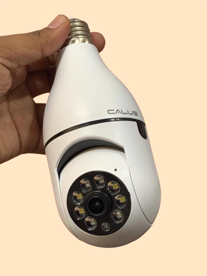 2MP Bulb Surveillance Camera Home CCTV Hidden Cameras Night Vision Full Color Automatic Human Tracking Zoom Indoor Security Monitor Wifi Camera