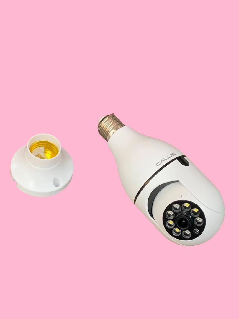 2MP Bulb Surveillance Camera Home CCTV Hidden Cameras Night Vision Full Color Automatic Human Tracking Zoom Indoor Security Monitor Wifi Camera