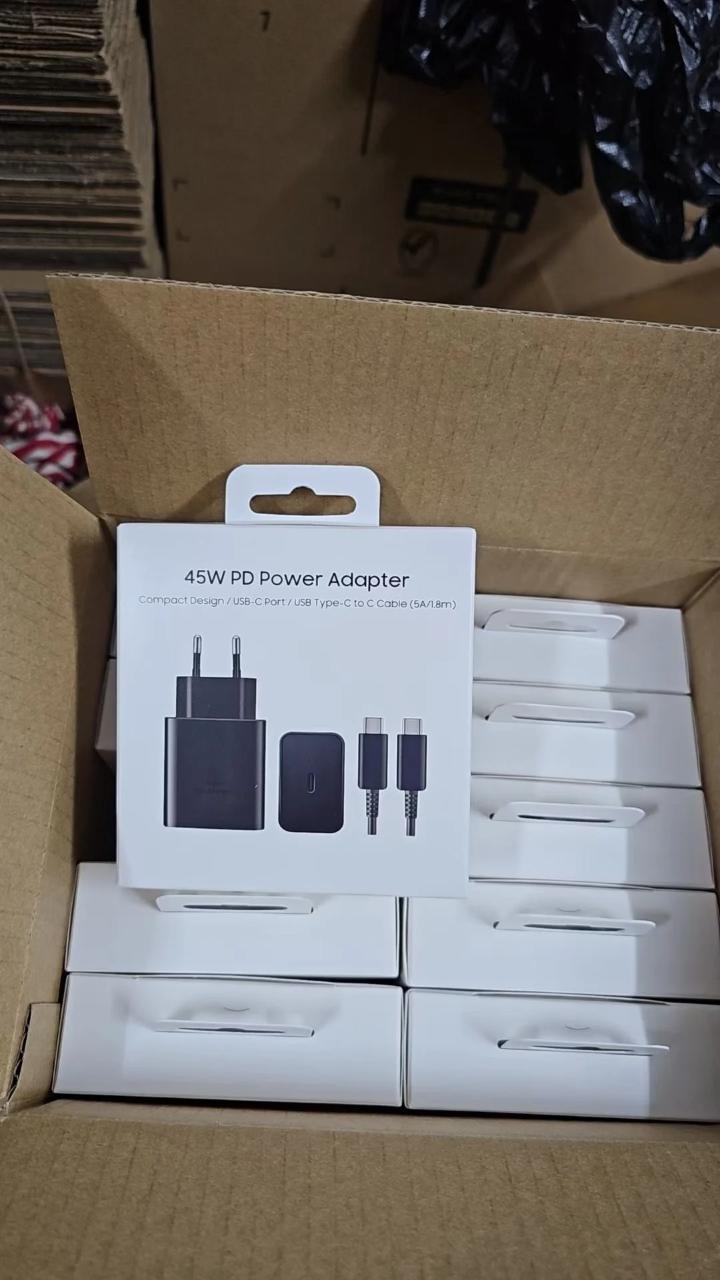 Samsung 45 Watts Fast Charger Adapter for Galaxy A15,A25,A05S,S23FE With Type C Output