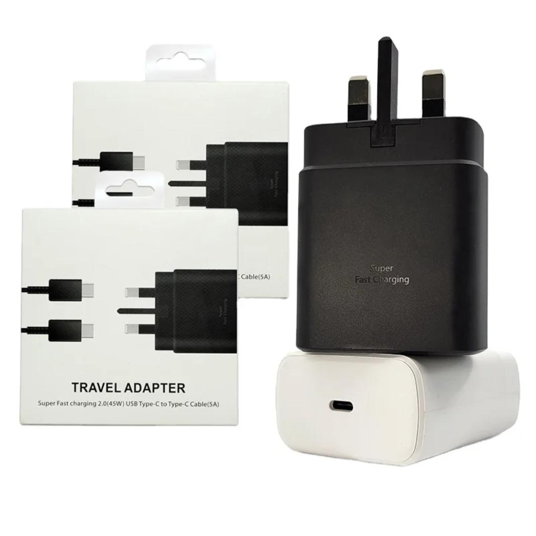 Samsung 45 Watts Fast Charger Adapter for Galaxy A15,A25,A05S,S23FE With Type C Output