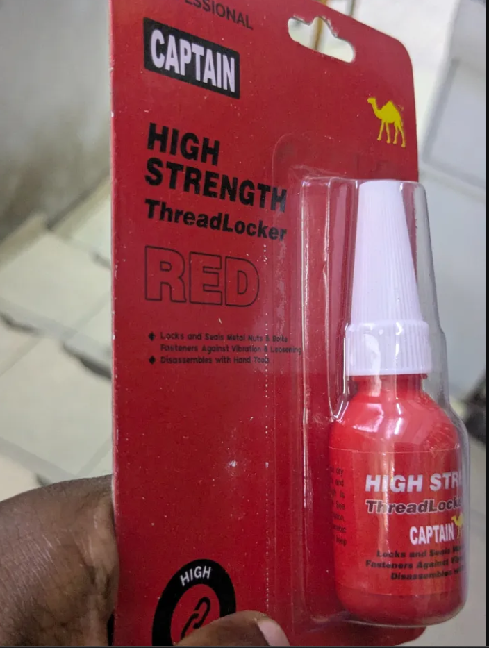 Thread Lock Glue for Nuts, Bolts, & Fasteners, Medium Strength Screw Glue to Prevent Loosening & Corrosion