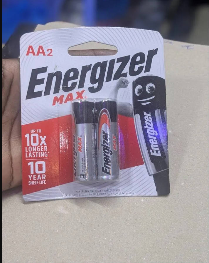 ENERGIZER AA BATTERY 2 PACK (DOUBLE A)