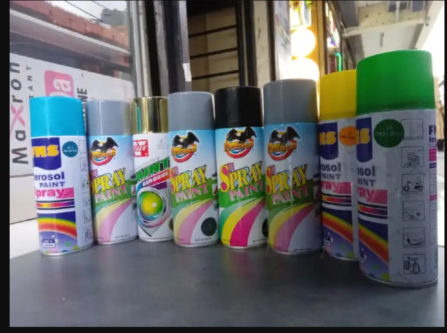 450ML Multi-Color Spray Paint – Black, Silver, Gold, Yellow, White, Red, Green, Pink, Blue – Quick-Dry for DIY, Art & Home Use