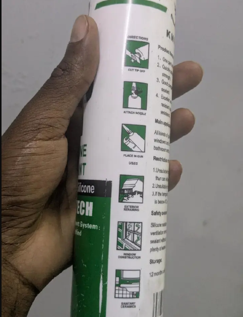 KNICKER GP Silicone Sealant – 100% Acetic Silicone (Black)