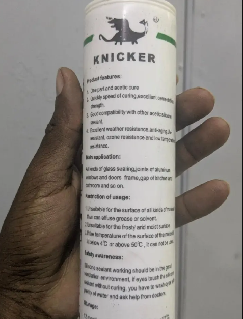 KNICKER GP Silicone Sealant – 100% Acetic Silicone (Black)