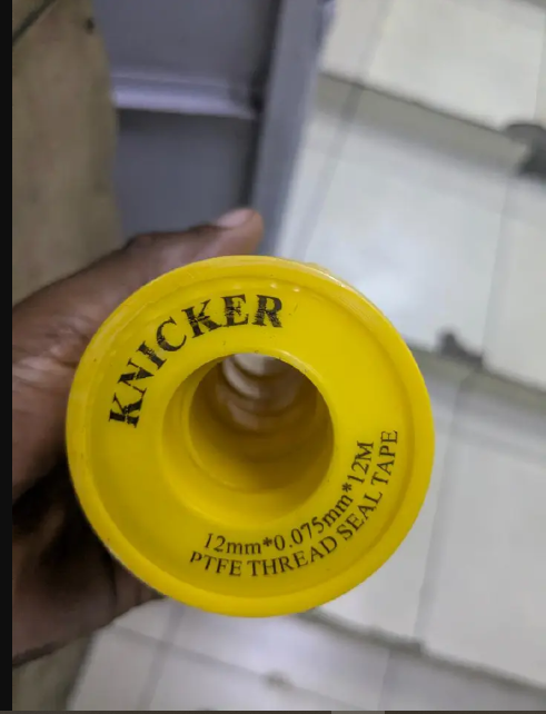 10 PACK KNICKER PTFE Thread Seal Tape (12mm x 0.075mm x 12m).