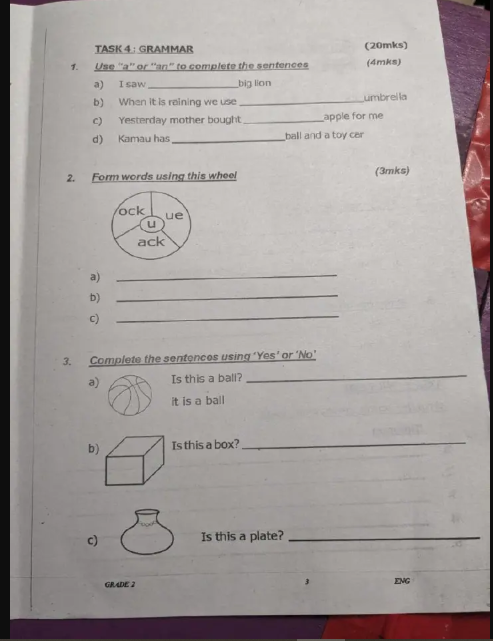 Playgroup to Grade 9 Exam Tests – Open, Mid-Term & End-Term Assessments TARGETER/SKYFLYER/STEGA/DISTINCTION/COMPASS/OTHERS PRIMARY SCHOOL EXAMS
