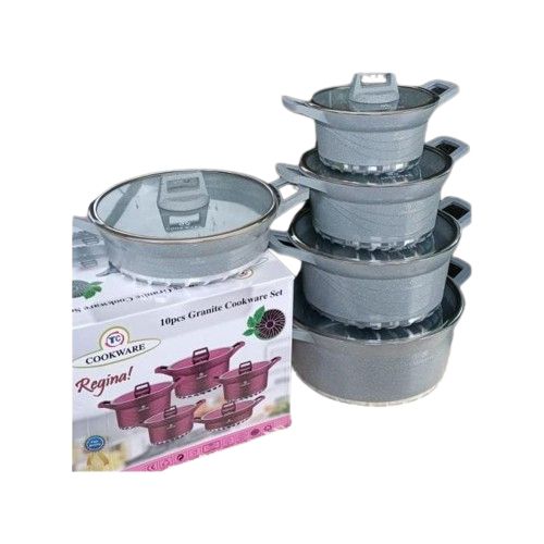 TC 10pcs Heavy Granite Nonstick Cooking Pots Sufuria Set