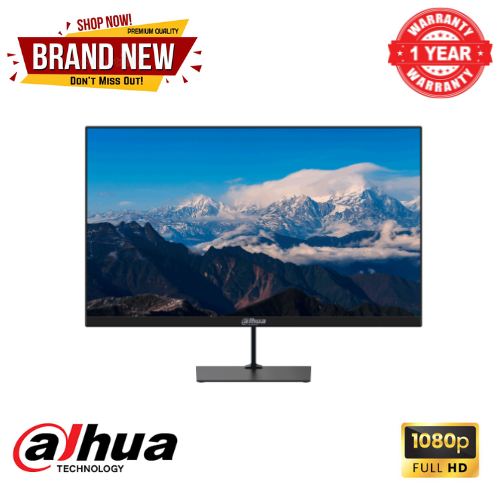 Brand New Dahua C200 24 Inch FHD Monitor 1920x1080 4ms Response Time 100 HZ Refresh Rate HDMI+VGA+Audio Out Adaptive sync anti blue light 250nits Brightness 1 year warranty