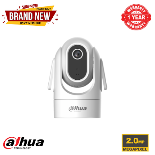 DAHUA DH-H2C HERO C1 2MP Indoor Fixed-focal Wi-Fi Pan Tilt Network Camera RJ45 Ethernet & wifi connectivity DMSS management software  FTP Micro SD card 2MP resolution  built in mic AI human detection