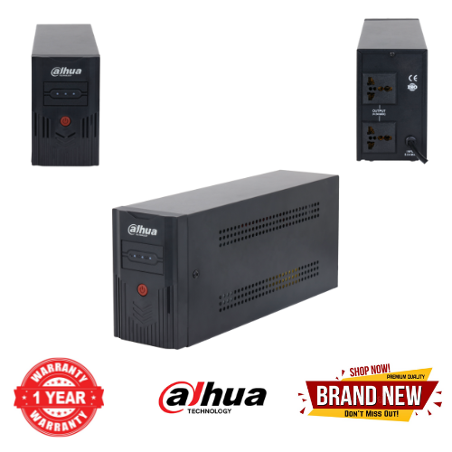 Brand New Dahua 800VA UPS – 480W Backup Power Supply | 2 Output Ports | Surge Protection | Reliable Battery Backup for PC, CCTV, Router, TV | Compact UPS for Home & Office Use | Best Price