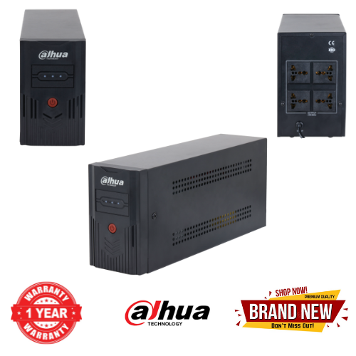 Brand New Dahua 1200VA UPS – 720W Backup Power Supply | 4 Output Ports | Surge Protection | Reliable Battery Backup for PC, CCTV, TV, Router | Stable Power | Home & Office Use | Best Price