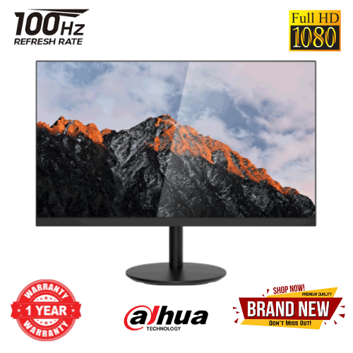 Brand New DAHUA A200F 27" Monitor, 1920x1080,  4ms Response Time, 100 HZ Refresh Rate, HDMI+VGA+Audio Out,Adaptive sync,  anti blue light,  250cd/m2 Brightness,1 Year Warranty