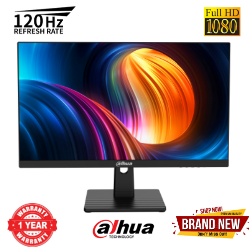 Brand New Dahua B211B 27'' FHD Monitor 1920x1080 Ultra-narrow bezel Metal base HDMI + DP +Audio Out back Accessories: HDMI cable Adapter base 120Hz  Refresh Rate1 Year Warranty