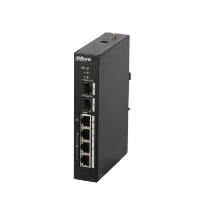 DAHUA PFS3206-4P-96 4-Port Unmanaged Ethernet Switch, WITH 10/100 Mbps adaptive ports(Two-layer unmanaged PoE switch)